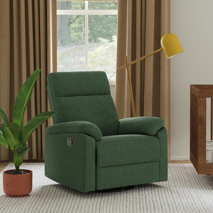 Davinci Suzy Glider Recliner Nursery Chair - Glider Rocking Chair for Nursery and Living Room - GREENGUARD Gold, FSC & Certi-PUR US Certified - 360° Swivel Rocker Recliner Chair (Cozy Cream Boucle)