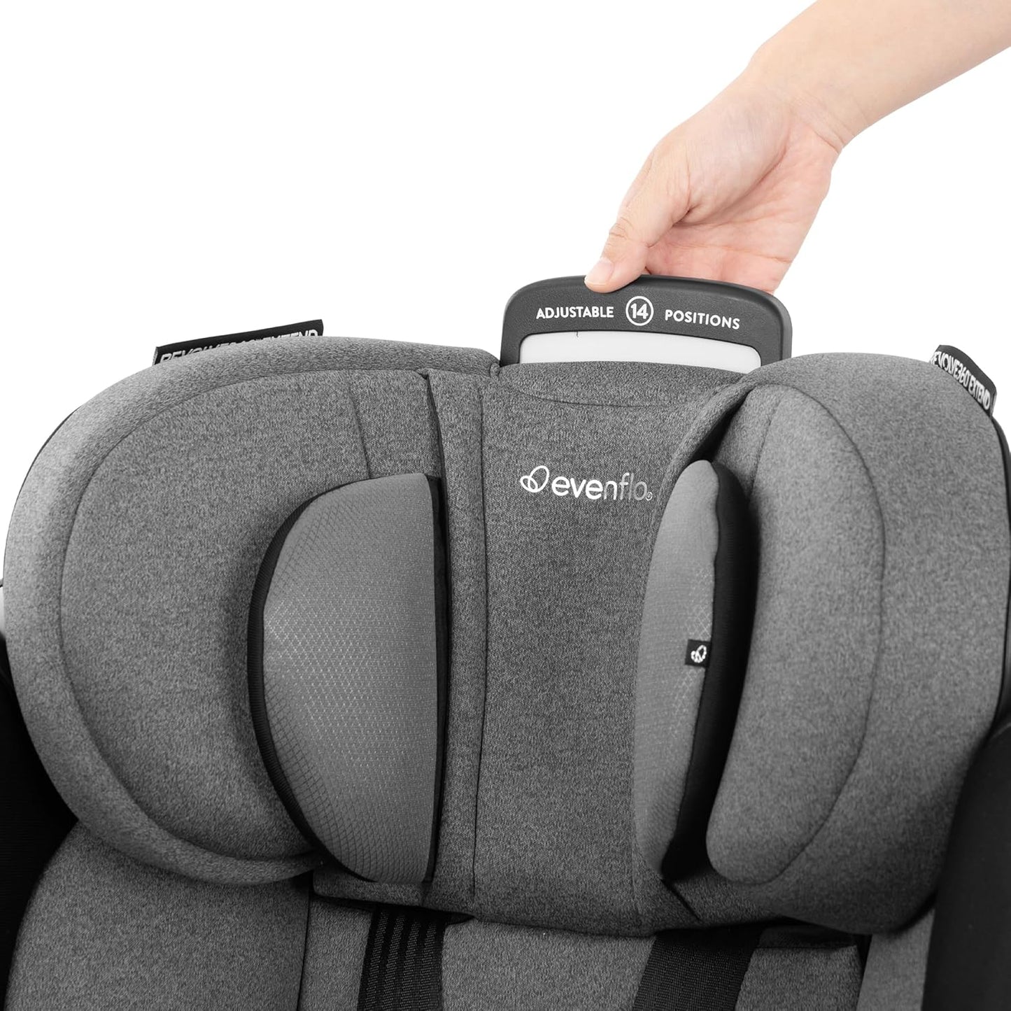Evenflo Gold Revolve360 Extend All-in-One Rotational Car Seat with SensorSafe (Onyx Black)