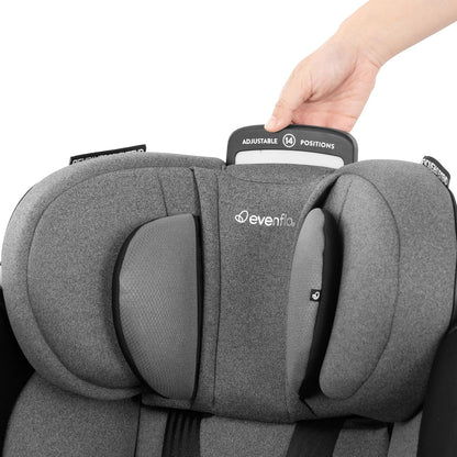 Evenflo Gold Revolve360 Extend All-in-One Rotational Car Seat with SensorSafe (Onyx Black)
