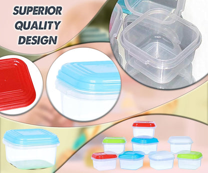 ARSUK Baby Food Containers (4oz/120ml, 8 Pack) - Small Plastic Containers with Lids - Toddler Snack Containers - Reusable Freezer Safe Food Storage Jars - BPA-Free, Leakproof & Microwave Safe