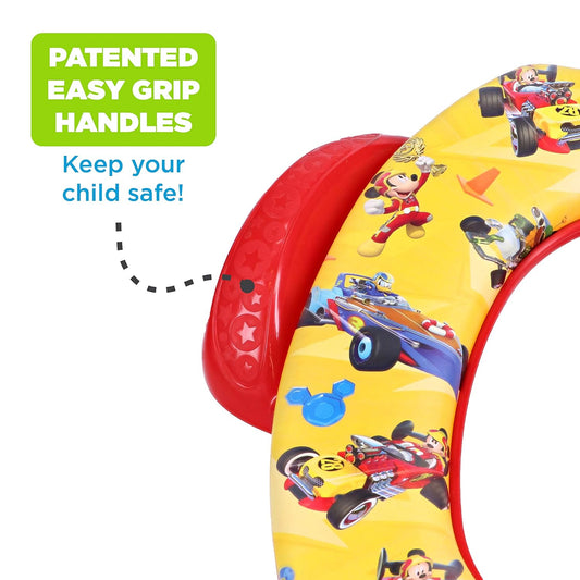 Disney Mickey Mouse "Track Adventures" Soft Potty Seat and Potty Training Seat - Soft Cushion, Baby Potty Training, Safe, Easy to Clean