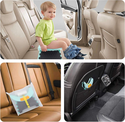 Toddler Portable Potty Training Seat for Kids Baby Foldable Toilet Child Travel Potty in Car Camping Potty Chair Seat for Indoor Outdoor, with 60 Disposable Bags