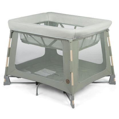 Maxi-Cosi Swift Baby Playard with Mat, Baby Playpen, Play Yard with Bassinet, Portable Playpen for Babies and Toddlers, Classic Oat