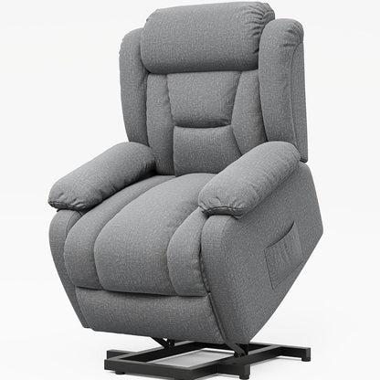 Amopatio Swivel Glider Recliner for Indoor, Nursery Rocker Chair Upholstered Single Sofa with Side Pockets and Footrest for Living Room Bedroom
