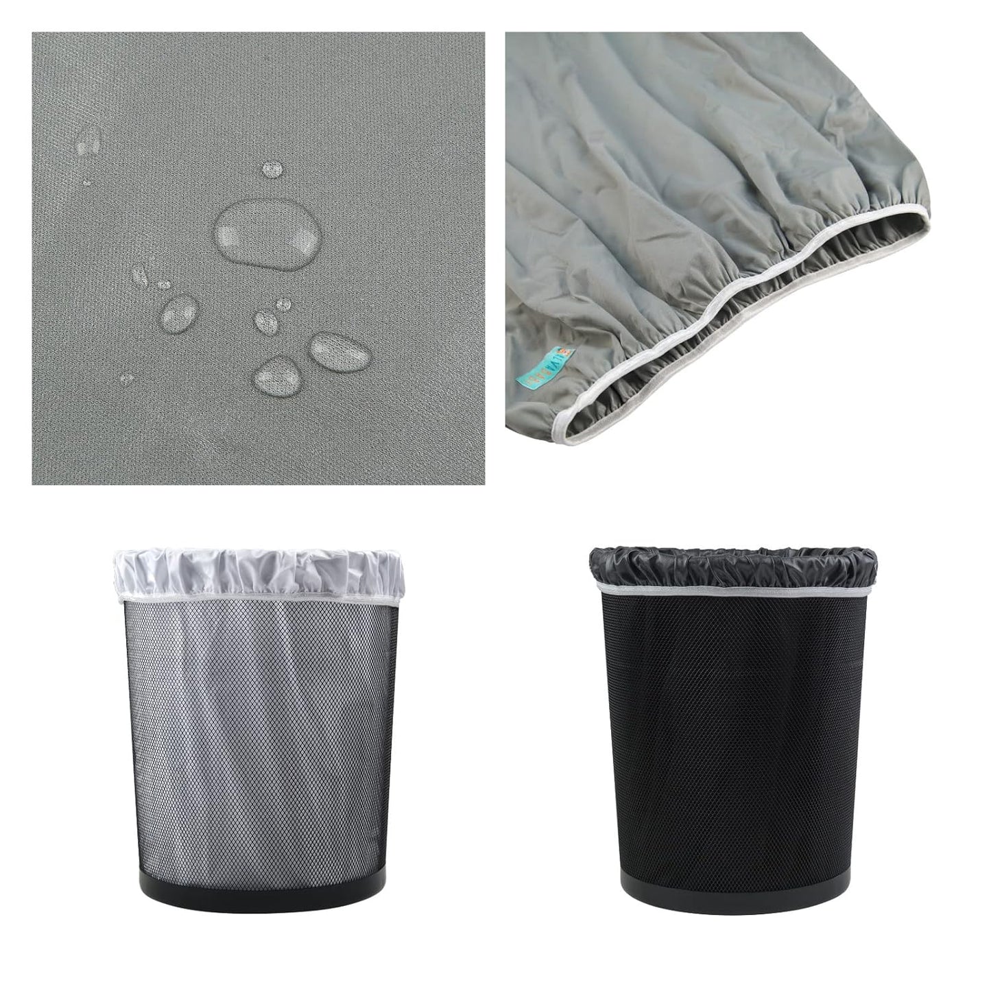 ALVABABY Reusable Diaper Pail Liner for Cloth Diaper,Rubbish Bag,Laundry,Kitchen Garbage Cans (Black Grey, Small Size：5 Gallon) LLS-B2629