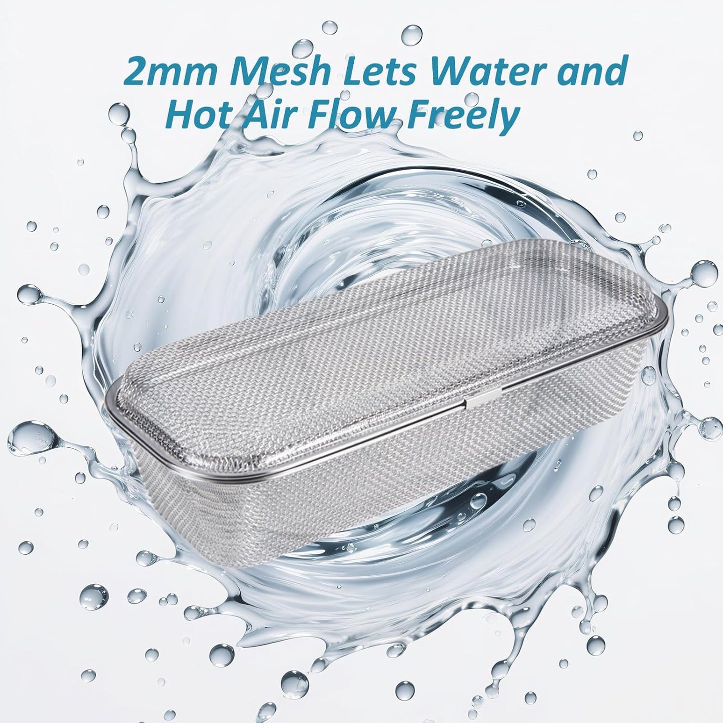 Stainless Steel Dishwasher Basket for Utensils - 18/8 Food-Grade, Custom Fit Size Secure Hold Design Prevents Slipping | Food-Grade Metal & 10-Mesh Drying Tech