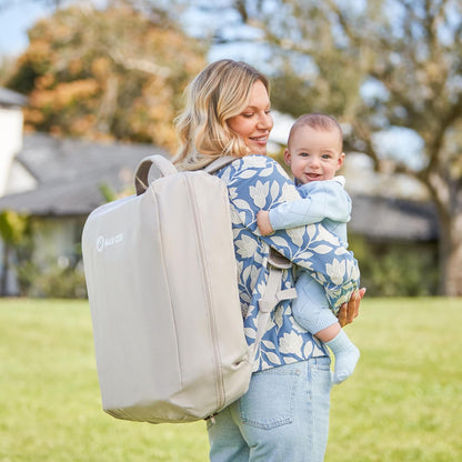 Maxi-Cosi Calao Travel Playard, Infant Bassinet, Toddler Playpen, Portable, Lightweight, Foldable, Easy Setup, with Carry Bag, Breathable Mesh, Truffle