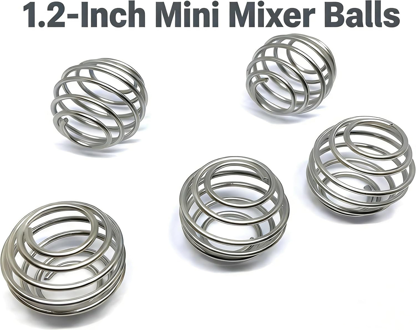 5-Pack Formula Mixers,Milkshake Protein Shaker Ball For Baby Formula Bottle,304 Stainless Steel Wire Mixer Mixing Ball For Small Shaker,Drinking Bottle Cup