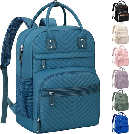 Tenot Baby Diaper Bag Backpack Tote for Women Large Capacity with Insulated Pockets Multifunctional Waterproof Diaper Bags For Baby Girl Boy Mama Maternity Travel Bag Peacock Blue
