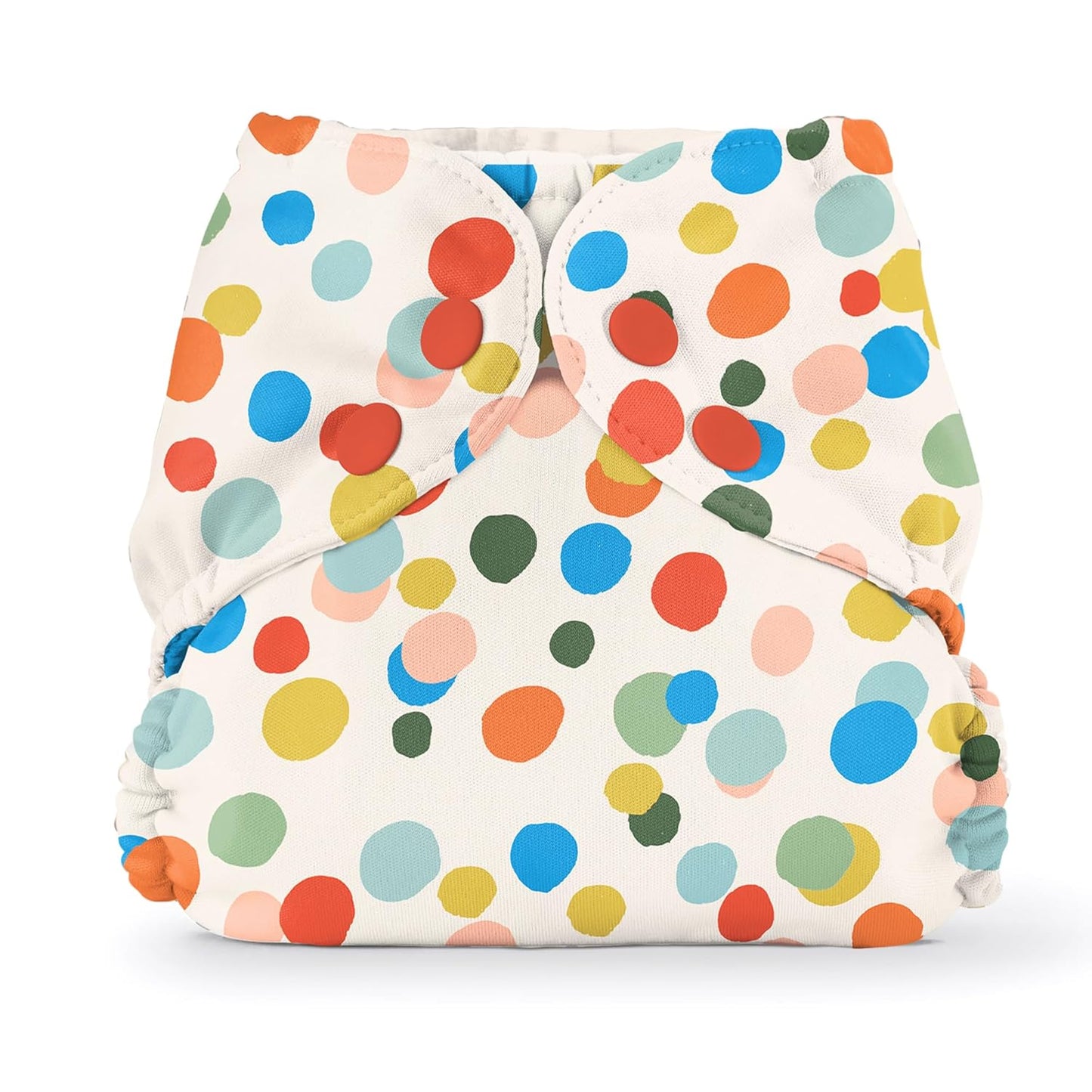 Esembly Cloth Diaper Cover - Reusable Swim Diaper, Waterproof, Breathable - Adjustable Outer Layer Over Absorbent Inner for Blowout Protection - Sea Glass, Size 2 (18-35lbs)
