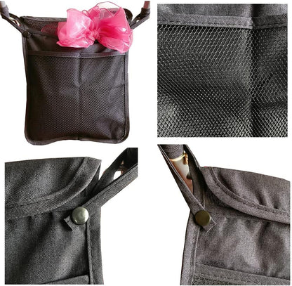 Baby Stroller Organizer,Black,Umbrella stroller organizer,Extra pockets to store snacks/wipes items,Holds water bottles, toddler sweat shirt etc (Black)