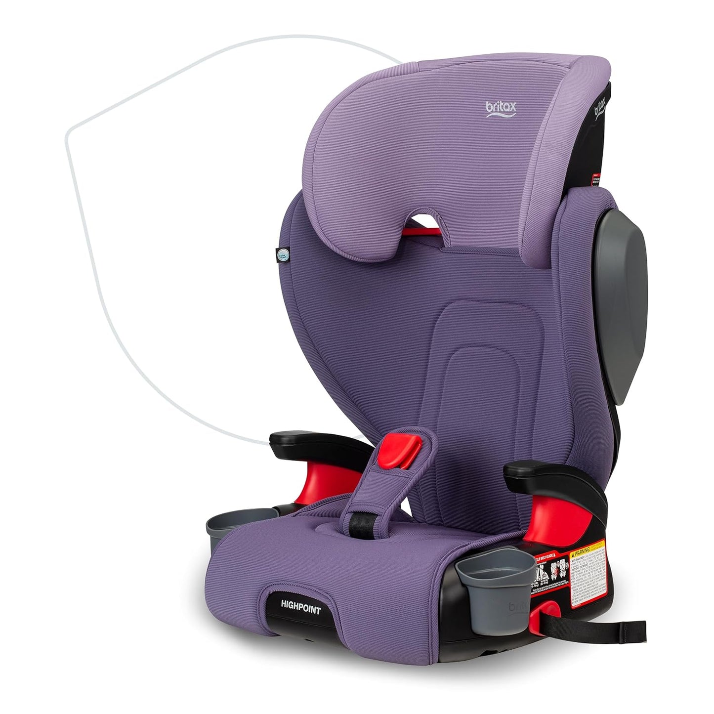 Britax Skyline 2-Stage Belt-Positioning Booster Car Seat, Dusk - Highback and Backless Seat
