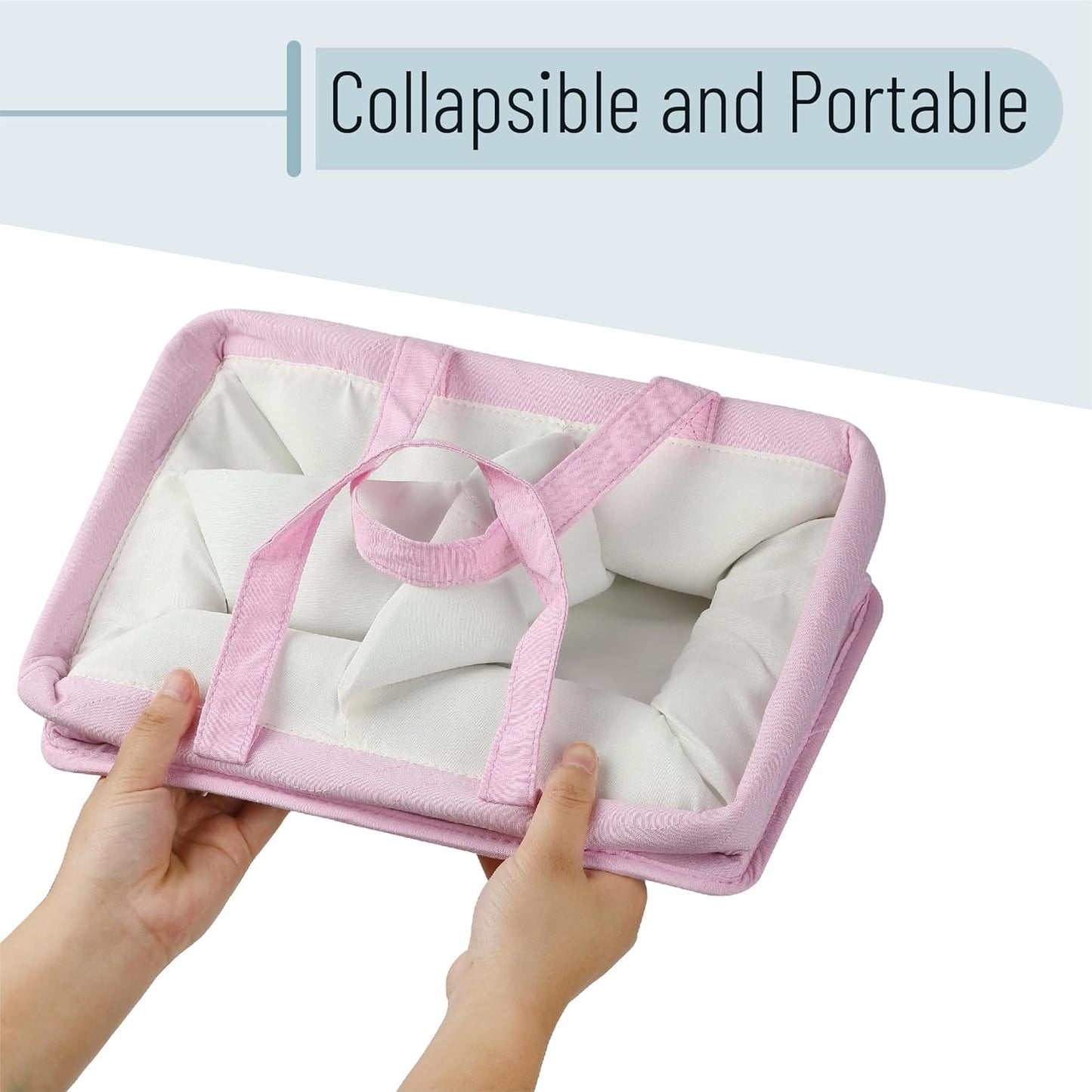 Mr. Pen- Baby Diaper Caddy Organizer, Blue, Baby Caddy Organizer with Handle, Compact Size, Collapsible & Portable
