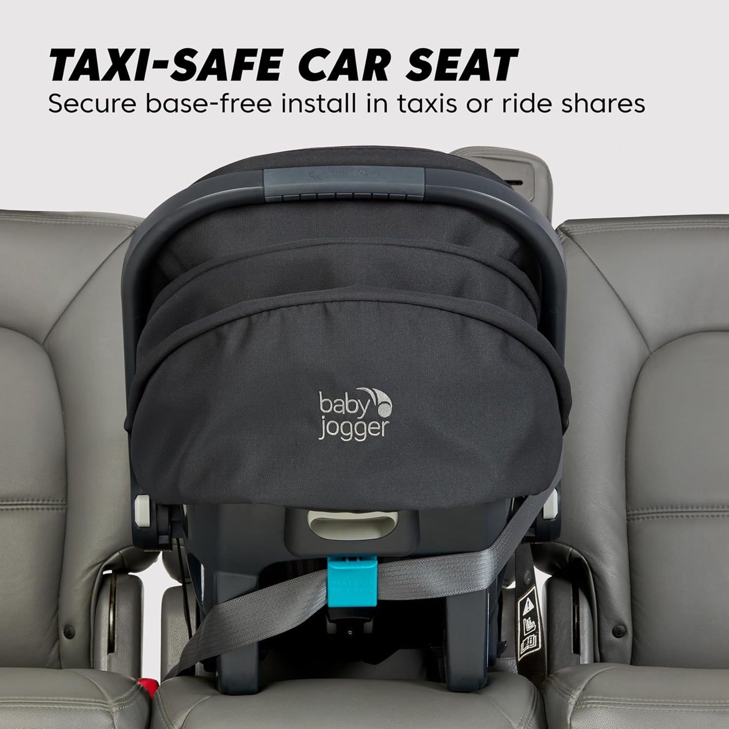 Baby Jogger® City GO 2 Infant Car Seat, Lunar Black – Lightweight Rear-Facing Infant Car Seat, Travel System Compatible, Taxi-Safe