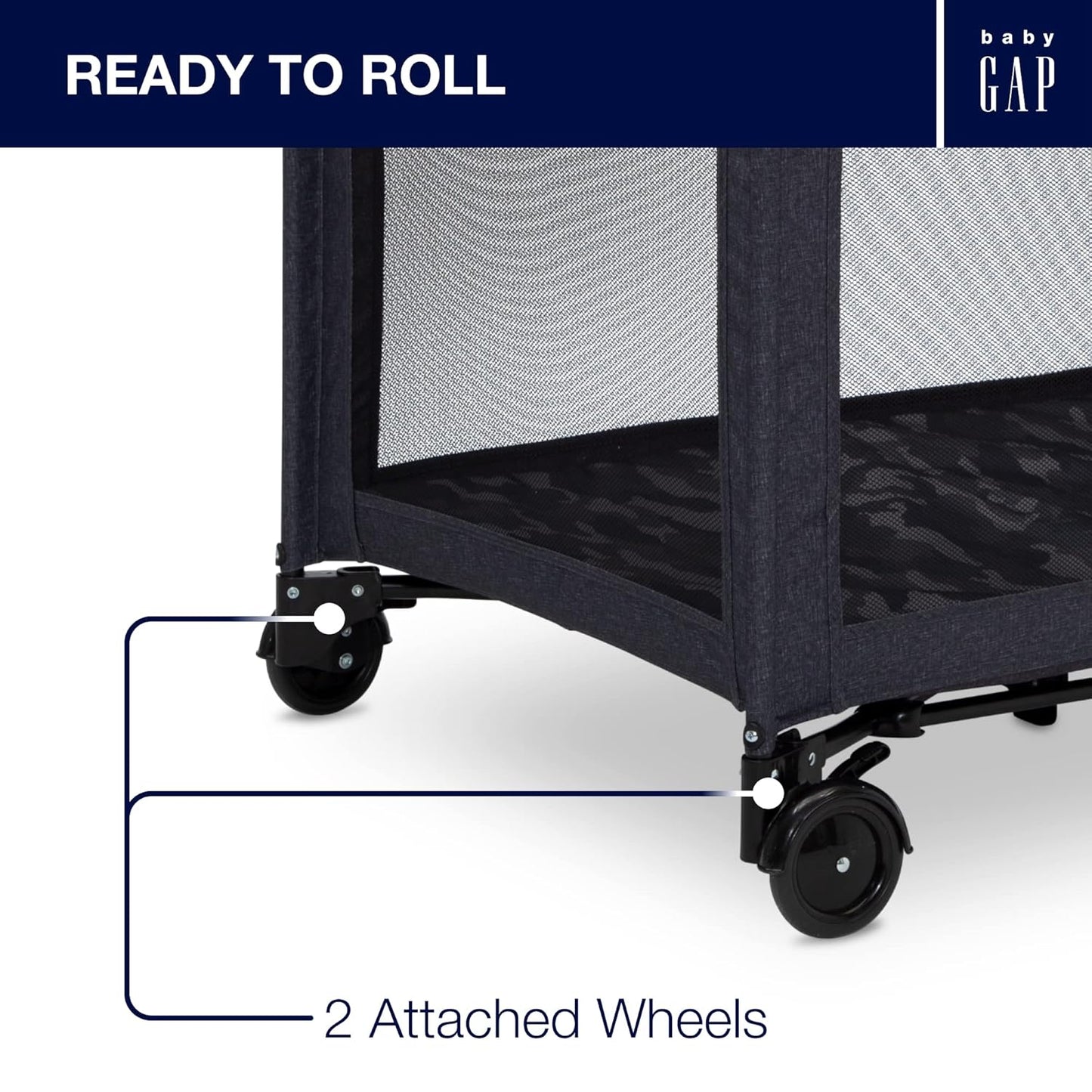 GAP babyGap Deluxe Play Yard, Grey Stripes