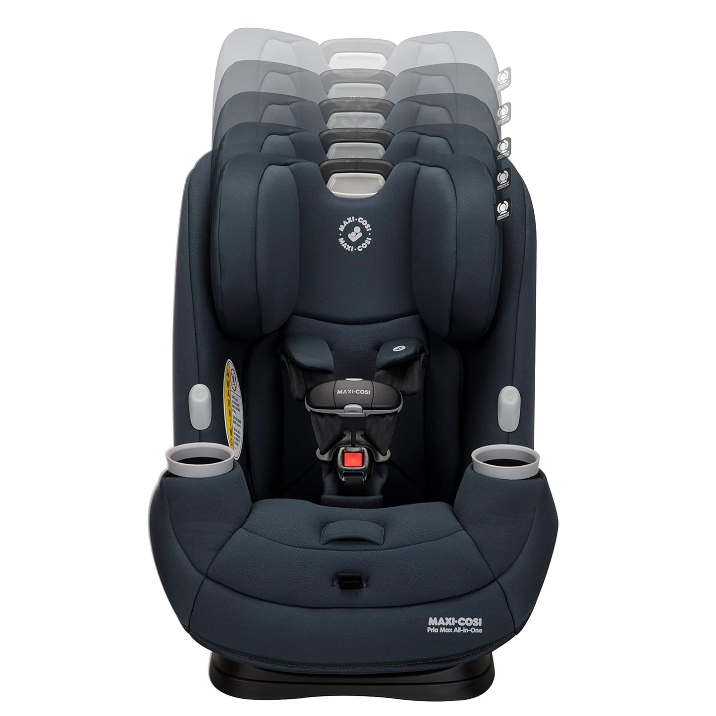 Maxi-Cosi Pria Max 3-in-1 Convertible Car Seat, Infant to Toddler Car Seat, ClipQuick Magnetic Chest Clip, Quick-Install Latch, Machine-Washable Cover, 5-100 lbs, Oyster Shell