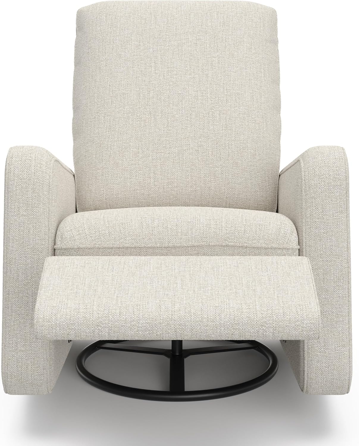 Graco Teddi Power Recliner Swivel Glider, Electronic Power Recline, Oeko-TEX 100 Certified, USB-A & USB-C Charger, Premium Cushioning & Comfort – (Ivory Basketweave)