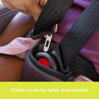 Baby Trend Hybrid SI 3-in-1 Combination Booster Seat, Dash Plum – Side-Impact Protection, 3-Stage Growth Design, Adjustable Headrest, Cushioned Comfort