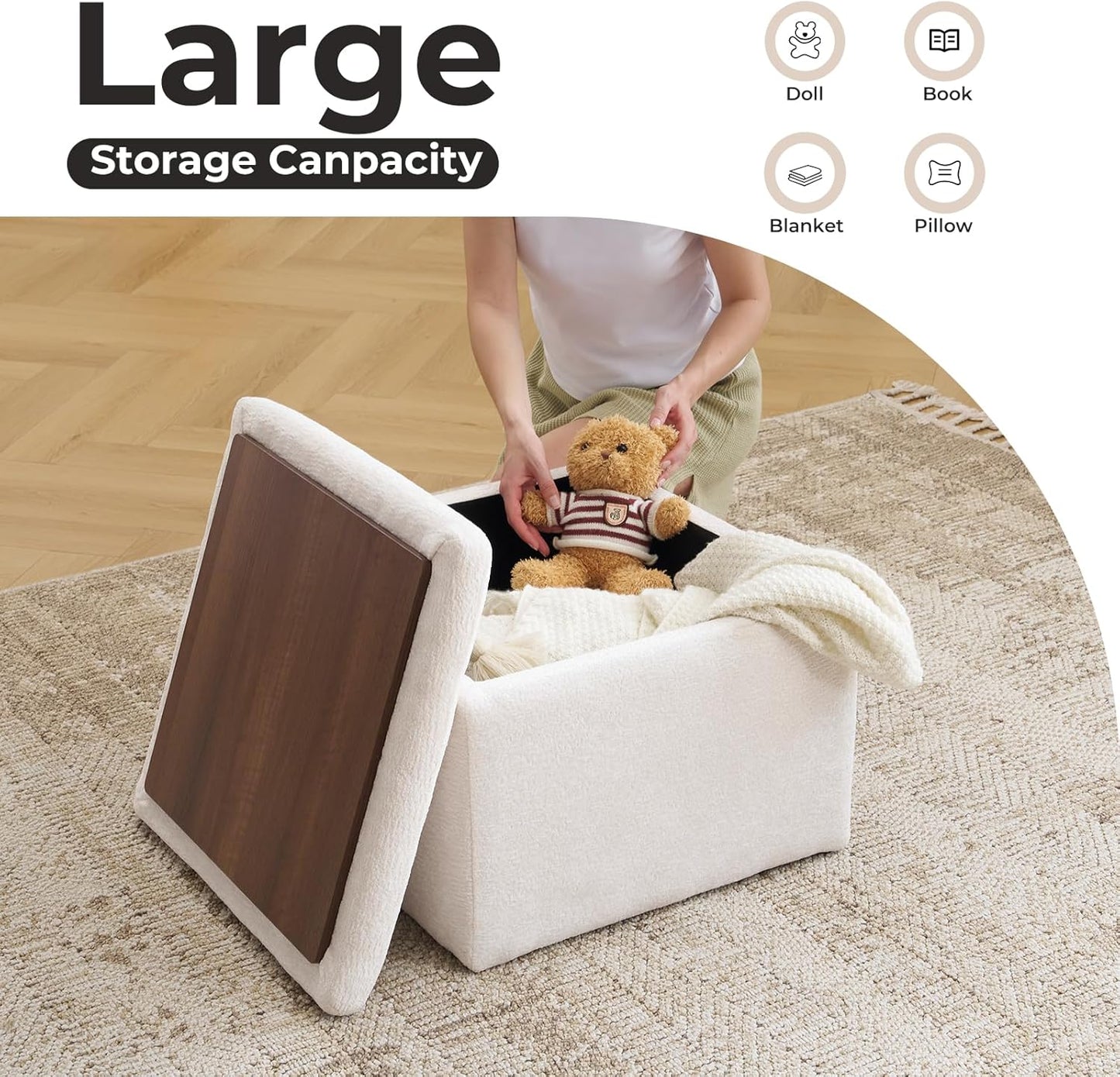 Rocking Chair Nursery with Adjustable Armrests, Electric Glider Recliner Nursing Chair for Breastfeeding, Power Swivel Recliner Chairs with Massage and Heat, Adjustable Headrest , FSC Certified, White