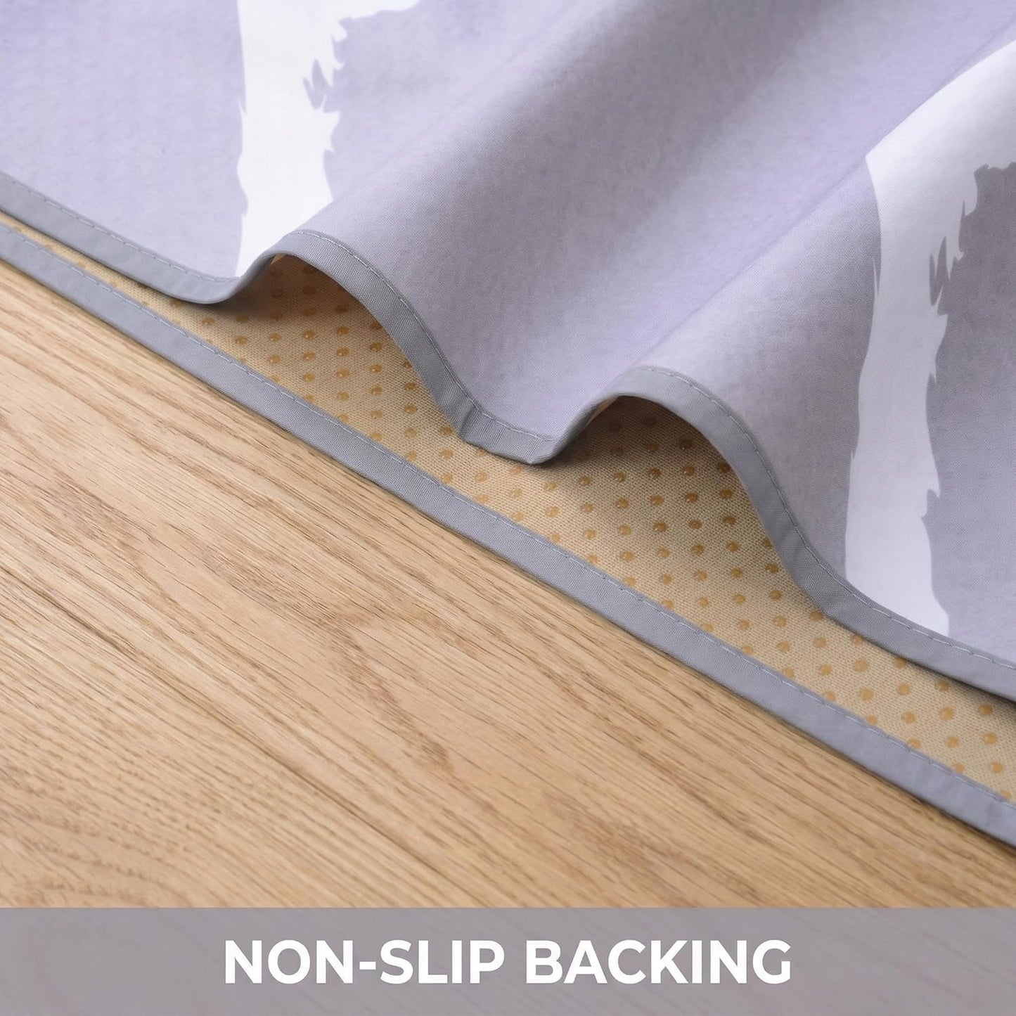 Splat Mat for Under High Chair/Arts/Crafts, Waterproof and Anti-Slip Splash Mat Floor Protector, Washable Highchair Floor Mat, 51 Inch Reusable Messy Mat and Baby Feeding Table Cloth