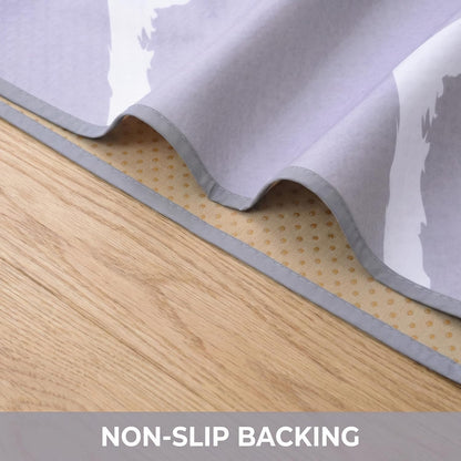 Splat Mat for Under High Chair/Arts/Crafts, Waterproof and Anti-Slip Splash Mat Floor Protector, Washable Highchair Floor Mat, 51 Inch Reusable Messy Mat and Baby Feeding Table Cloth