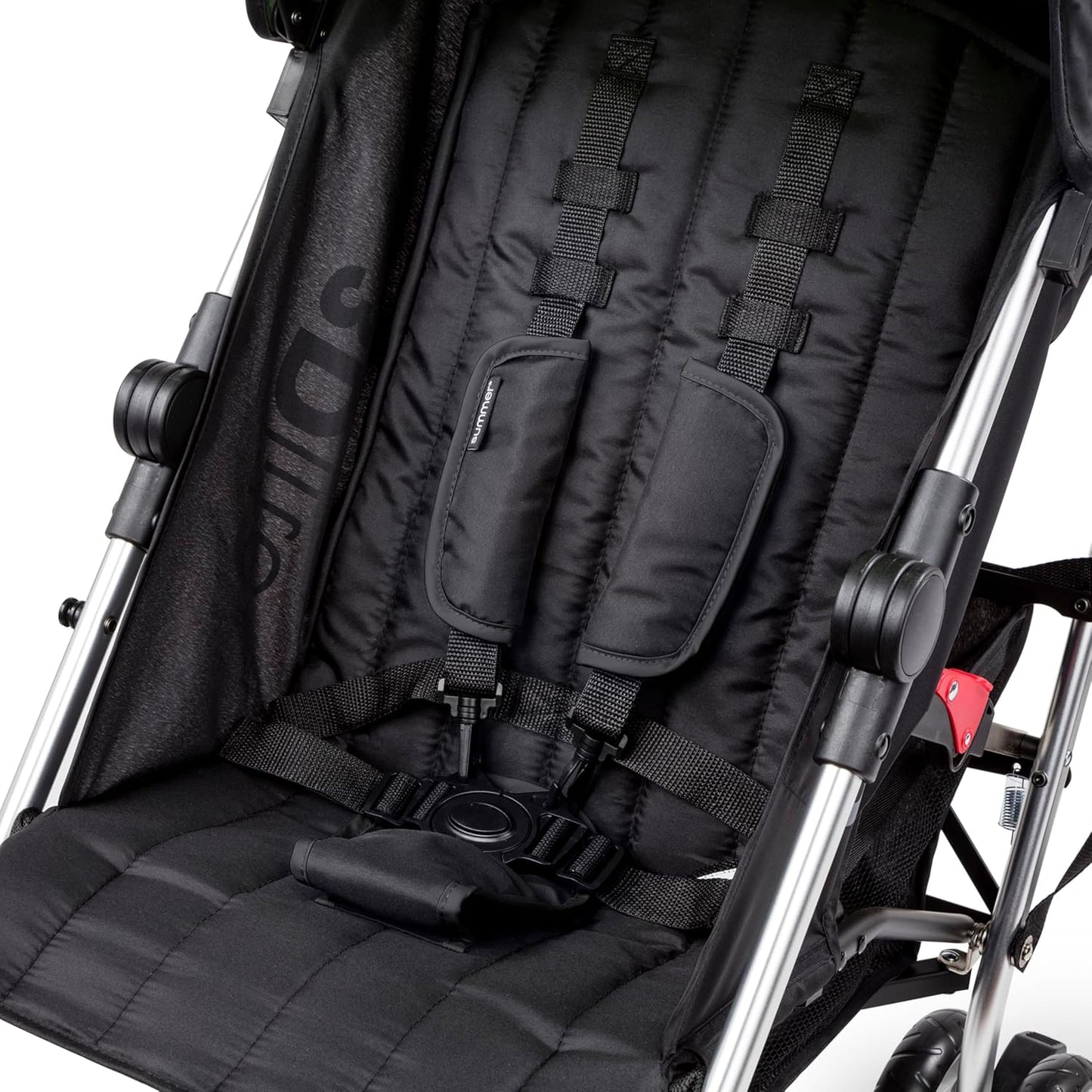 Bright Starts Ford Bronco HighGear Stroller, Lightweight Foldable Stroller with Sport Details, Large Storage Basket, Anti-Shock & Lockable Wheels, Unisex Area 51 Blue/Green