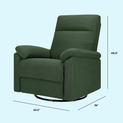 Davinci Suzy Glider Recliner Nursery Chair - Glider Rocking Chair for Nursery and Living Room - GREENGUARD Gold, FSC & Certi-PUR US Certified - 360° Swivel Rocker Recliner Chair (Cozy Cream Boucle)