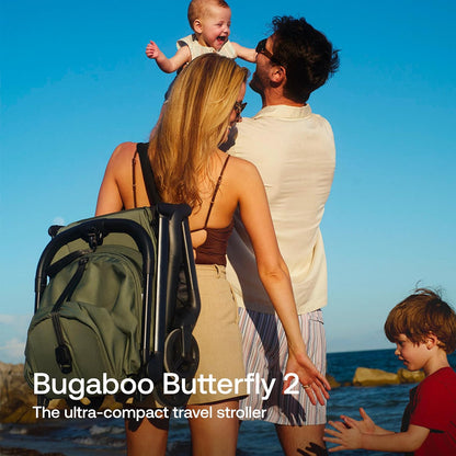 Bugaboo Butterfly 2 Travel Stroller, Ultra-Compact One-Second Fold, Lightweight and Airplane-Friendly (Indigo)
