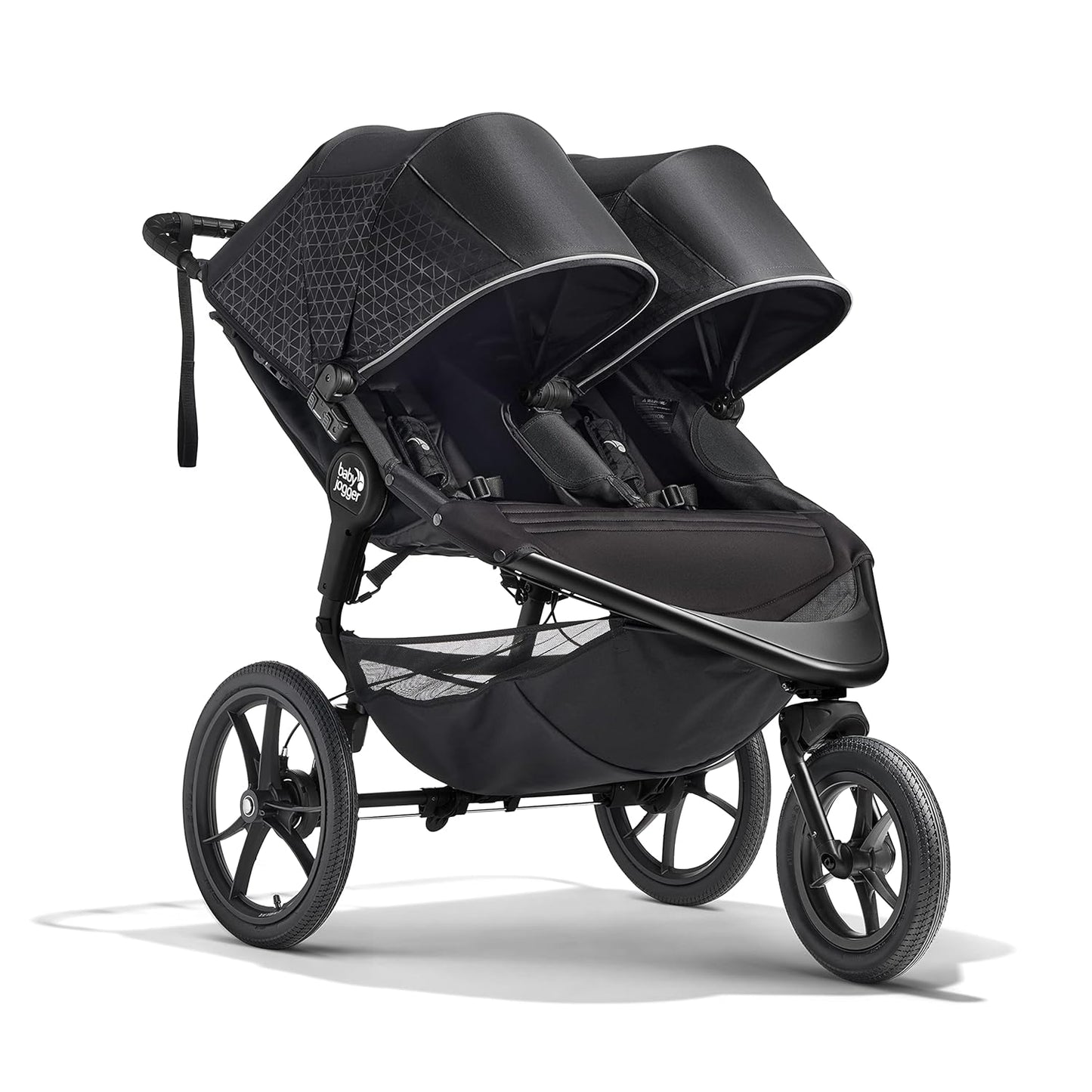 Baby Jogger Summit X3 3-Wheel Jogging Stroller with Hand Brake, Baby Stroller with One-Hand Compact Fold, All-Wheel Suspension for Running, Jogging, and Everyday Outings, Midnight Black