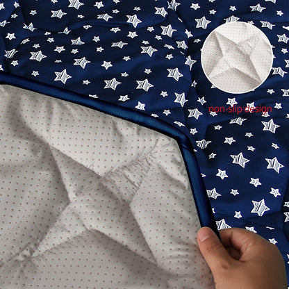 Octagon Playpen Mat Grey, Non Slip 8 Panel Playpen Mattress Mat Fits Regalo Extra Large Play Yard and hiccapop XL 69" Baby Playpen, Grey Star Octagon Playard Pad