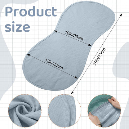Hahafelt 3 Pcs Changing Pad Liners Fits in Peanut Shape Changing Pad Waterproof Diaper Mats Organic Cotton Peanut Mats are Warm on Baby's Back, Washable Reusable (Starry Style,Multicolor)