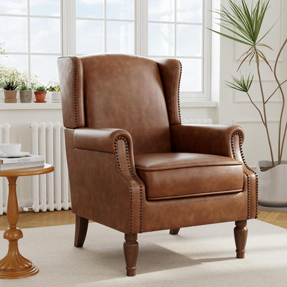 Swivel Rocker Recliner Chair, Manual Nursery Glider Recliner, Floral Fabric Wingback Accent Chair with Adjustable Backrest & Footrest for Small Spaces Living Room Bedroom (Plants Floral, Set of 1)