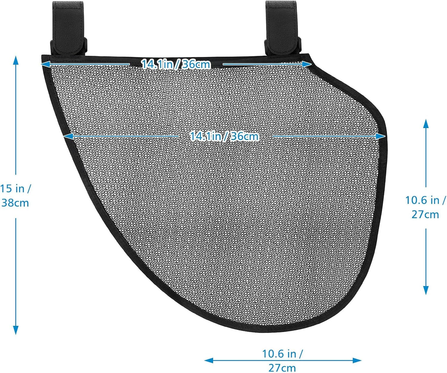 Accmor Universal Stroller Organizer, Side Sling Stroller Organizer, Mesh Cargo Net Stroller Storage Caddy, Stroller Bag Accessories Fits for Uppababy, Nuna, Baby Jogger, Britax, Doona Strollers