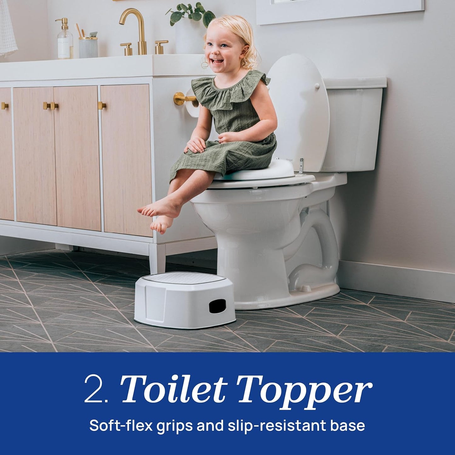 Chicco Toddler Training Toilet with Flip-Up Seat and Lid, Easy-Clean Surfaces, Adjustable Soft-Flex Spray Shield, Flashing Lights and Flushing Sounds, For children up to 60 lbs.