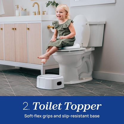 Chicco Toddler Training Toilet with Flip-Up Seat and Lid, Easy-Clean Surfaces, Adjustable Soft-Flex Spray Shield, Flashing Lights and Flushing Sounds, For children up to 60 lbs.