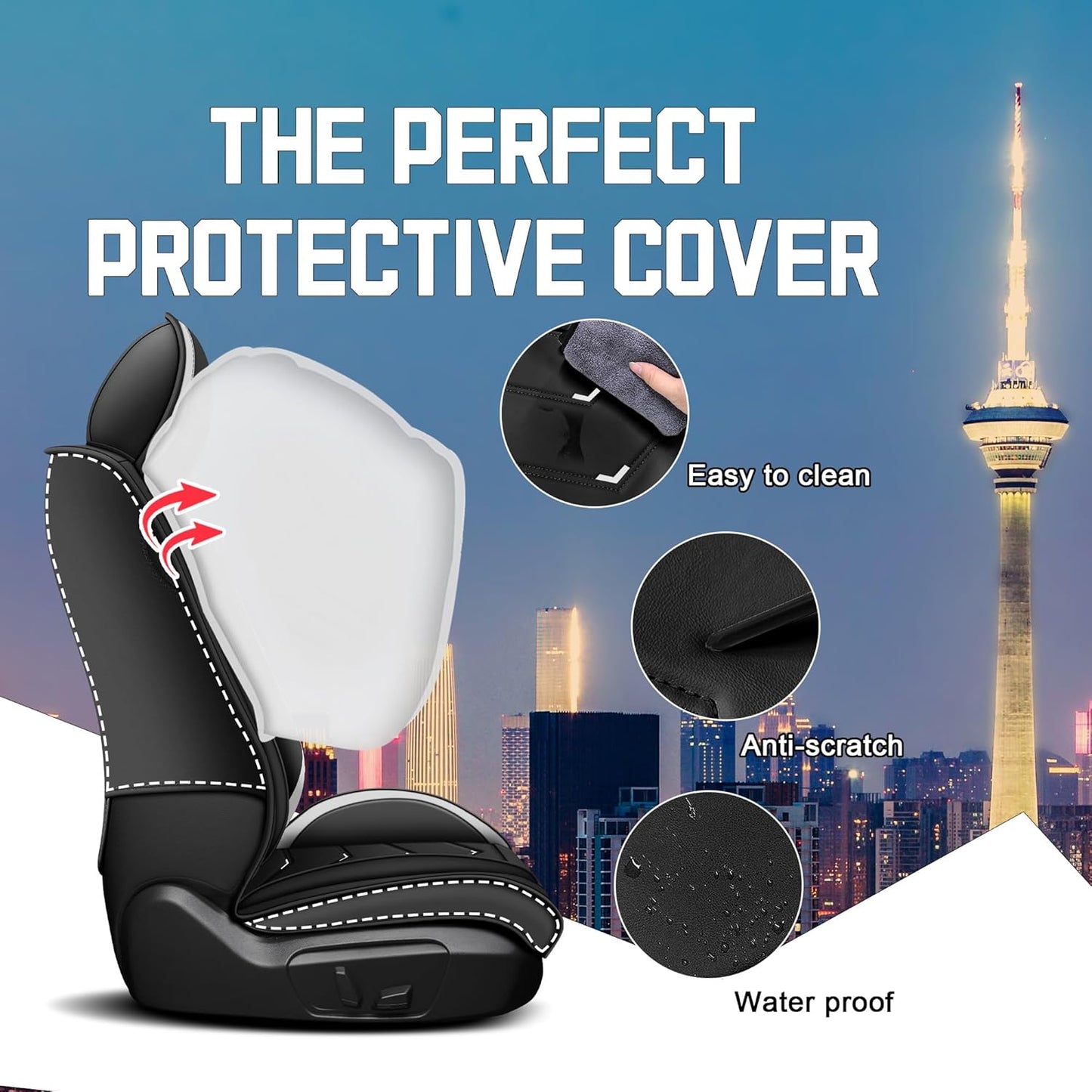 CTDS Car Seat Covers for MINI Convertible 2013-2026, Stylish Sport Seat Covers, Premium Nappa Leather Car Seat Cover. Automobile Seat Covers Sets.(Luxury 5 Seats/Beige)