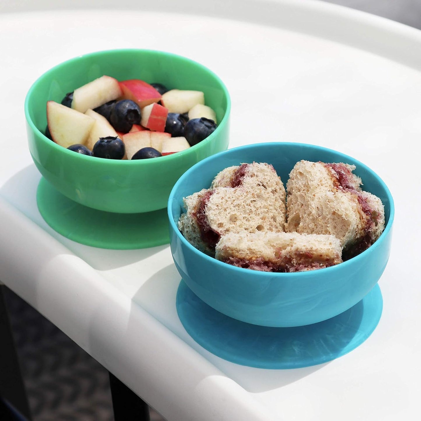 ChooMee Silicone Baby Suction Bowls | Non Slip Extra Strong Suction Base with Durable and Firm Bowl | Ideal for Infant and Toddler Baby Led Feeding | Small 2 CT