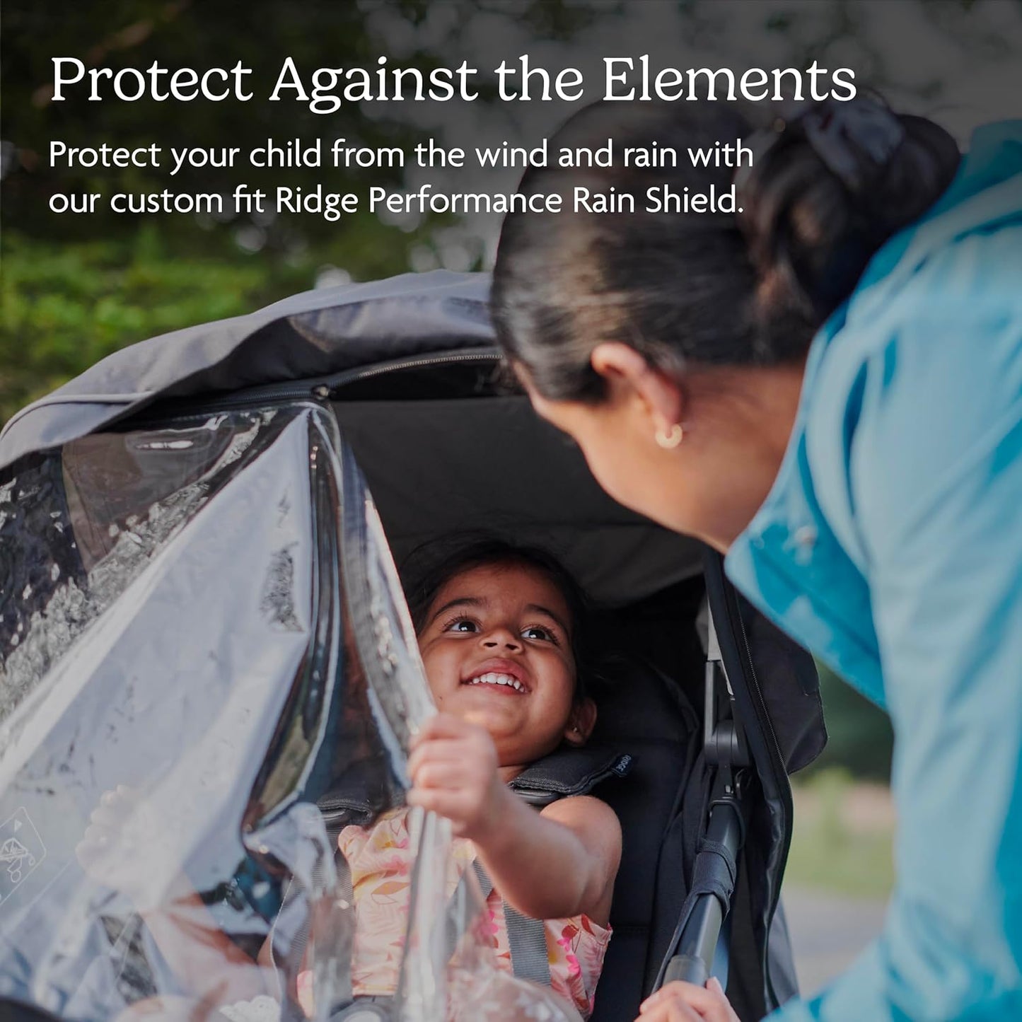 UPPAbaby Performance Rain Shield for Ridge Strollers, Waterproof and Windproof Coverage, Ventilated Design, Quick Attachment, Easy Access to Child