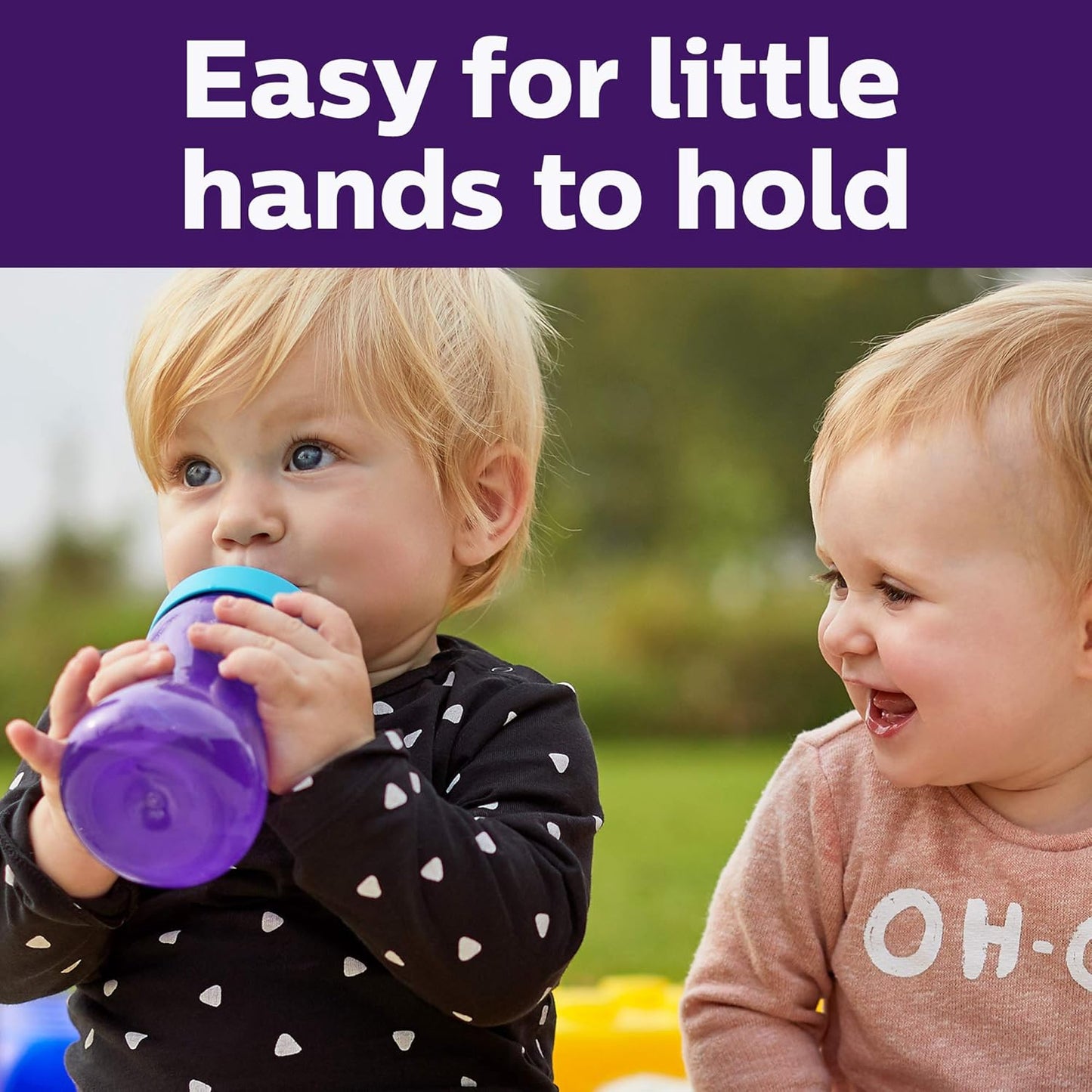 Philips AVENT My Easy Sippy Cup with Soft Spout and Spill-Proof Design, Blue/Green, 9oz, 2pk, SCF553/25