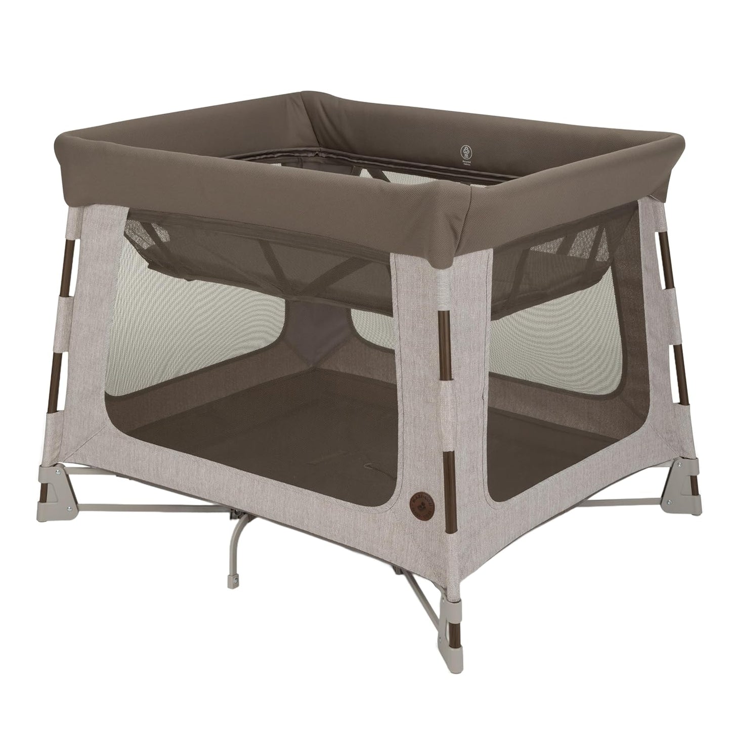 Maxi-Cosi Swift Baby Playard with Mat, Baby Playpen, Play Yard with Bassinet, Portable Playpen for Babies and Toddlers, Classic Oat
