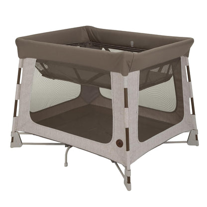 Maxi-Cosi Swift Baby Playard with Mat, Baby Playpen, Play Yard with Bassinet, Portable Playpen for Babies and Toddlers, Classic Oat