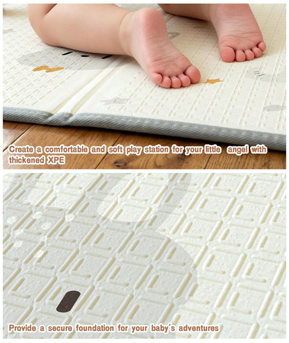 ZEEBABA Baby Playpen with Mat, Playpen for Babies and Toddlers, Small Baby Play Pens, Play Yard for Infants with Play Mat, 47x47inch Playard with Gate