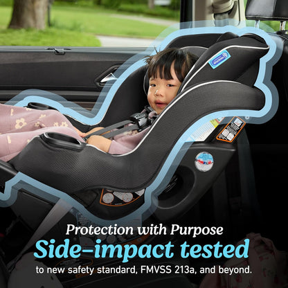 Graco® Extend2Fit Convertible Baby Car Seat, Rear and Forward Facing, Adjustable Extension Panel for Extra Legroom, Kenzie