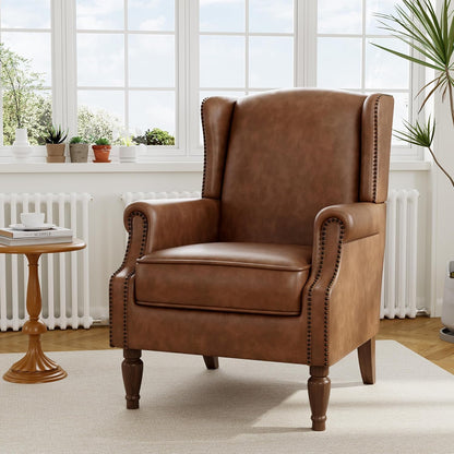 Swivel Rocker Recliner Chair, Manual Nursery Glider Recliner, Floral Fabric Wingback Accent Chair with Adjustable Backrest & Footrest for Small Spaces Living Room Bedroom (Plants Floral, Set of 1)