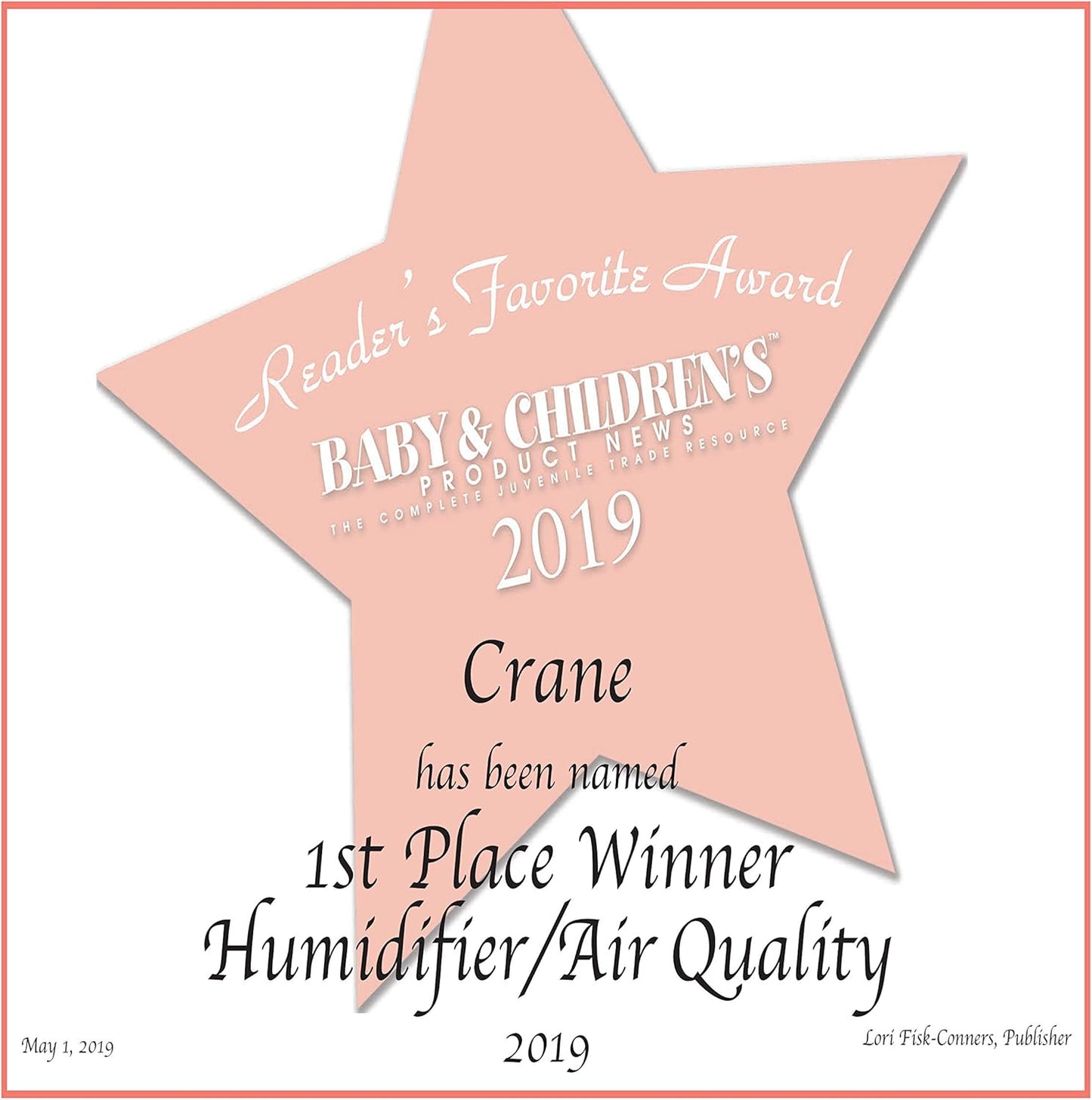 Crane Cute Animal Humidifier for Kids Bedroom and Nursery, Ultrasonic Cool Mist, 1 Gallon, Auto Shut Off, Cool Mist Humidifier