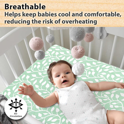 3-Pack Bedside Sleeper Bassinet Sheets | GOTS Certified Organic 100% Muslin Cotton | Ultra Soft & Breathable | 33×20×4” Fitted Sheets | Universal Fit 29–33” x 17–21” Pads