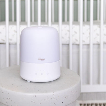 Crane Baby 3-In-1 Baby Humidifier Aroma Diffuser with Adjustable Nightlight, Auto-Shutoff, Humidifier for Baby Nursery, Baby Diffuser for Nursery