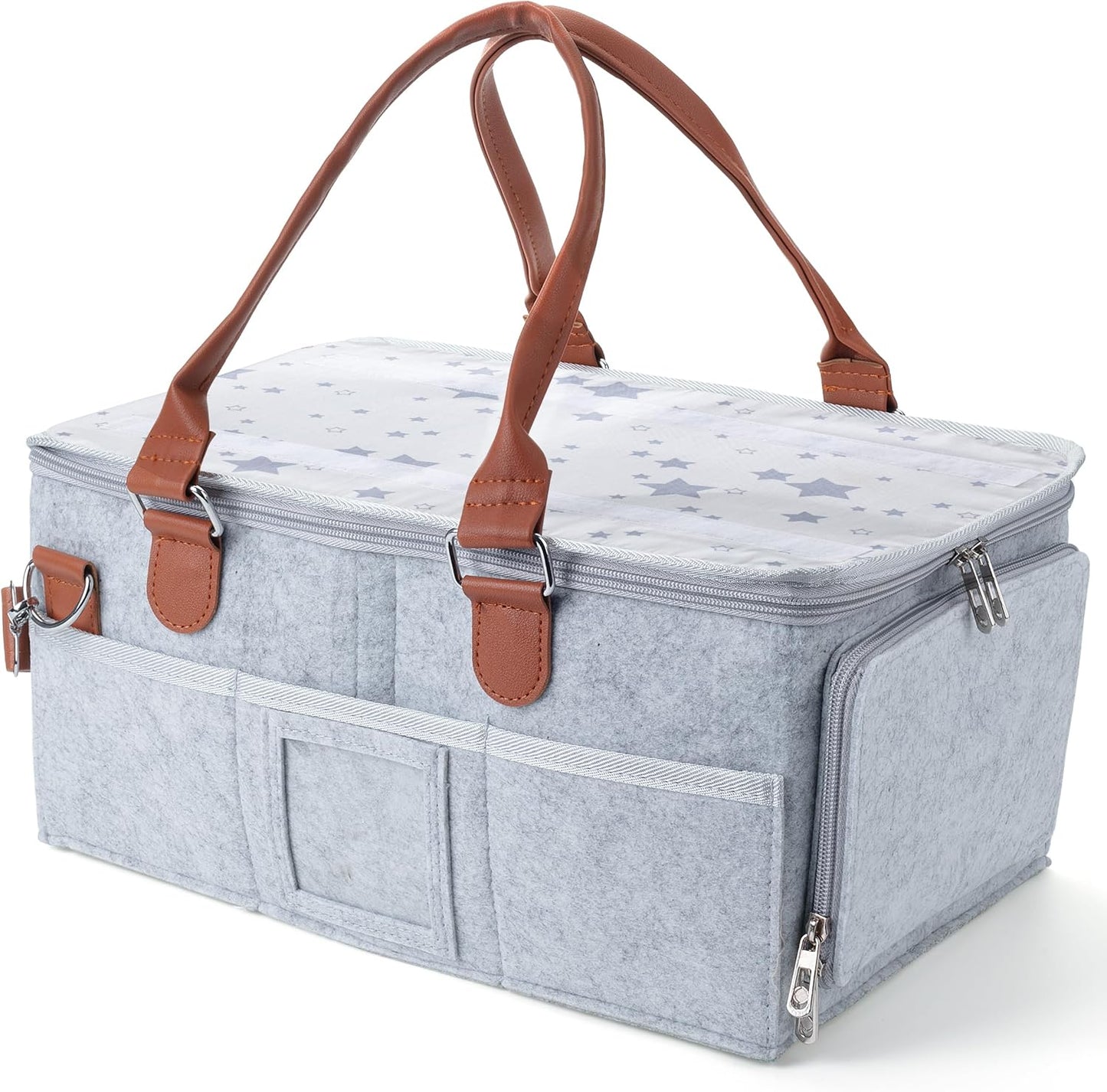 Mr. Pen- Baby Diaper Caddy Organizer with Lid, Baby Organizer, Diaper Caddy with Lid