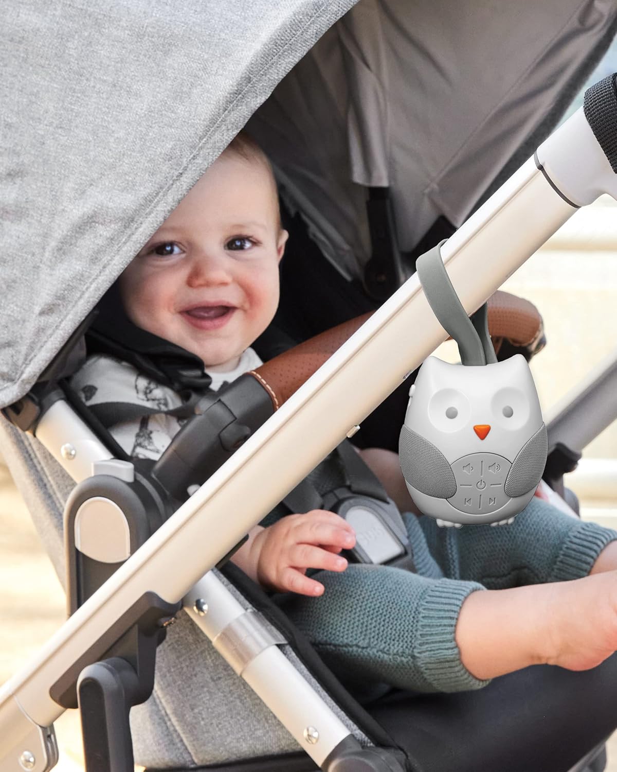 Skip Hop Portable Baby Sound Machine, Stroll & Go, Owl