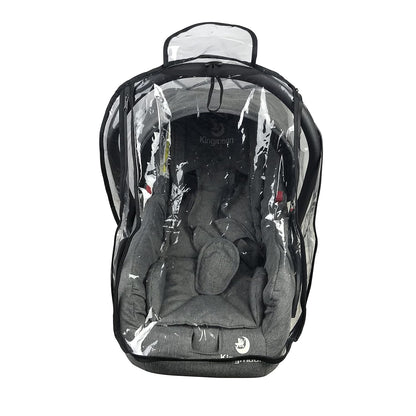 Baby Car Seat Rain Cover Universal Weather Shield Waterproof,Easy Access Zipper,Side Ventilation,EVA Material,Newborn Infant Child Travel Accessories